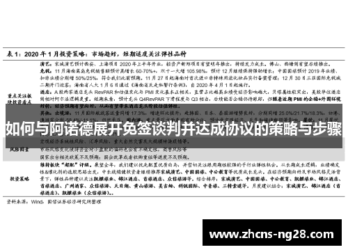 如何与阿诺德展开免签谈判并达成协议的策略与步骤